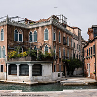 Buy canvas prints of Venetian Palazzo in the Castello District of Venice by Dietmar Rauscher