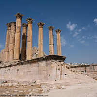 Buy canvas prints of Artemis Temple Columns in Gerasa, Jordan by Dietmar Rauscher