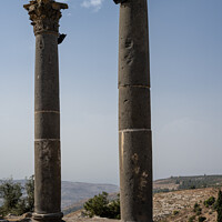 Buy canvas prints of Basalt Columns in Gadara, Umm Qays, Jordan by Dietmar Rauscher
