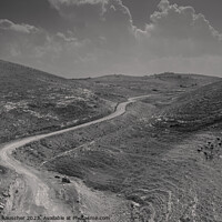 Buy canvas prints of Mountain Landscape near Mukawir, Jordan by Dietmar Rauscher