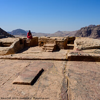 Buy canvas prints of Motab Altar at the High Place of Sacrifice in Petra, Jordan with by Dietmar Rauscher