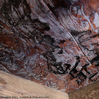 Buy canvas prints of Urn Tomb Colorful Rock Ceiling in Petra, Jordan by Dietmar Rauscher