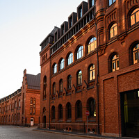 Buy canvas prints of Speicherstadt Warehouse District Brick Building in Hamburg by Dietmar Rauscher