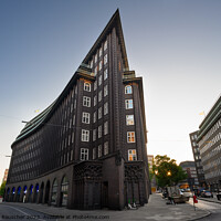 Buy canvas prints of Chile House or Chilehaus Exterior in Hamburg by Dietmar Rauscher