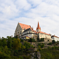 Buy canvas prints of Znojmo Cityscape with St. Nicholas Church by Dietmar Rauscher