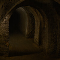 Buy canvas prints of Znojmo Underground Labyrinth or Catacombs Interior by Dietmar Rauscher