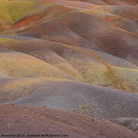Buy canvas prints of Seven Coloured Earths in Chamarel, Mauritius by Dietmar Rauscher