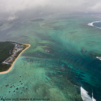 Buy canvas prints of Underwater Waterfall at Mauritius by Dietmar Rauscher