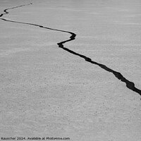 Buy canvas prints of Crack in the Ice of Weissensee Lake in Carinthia, Austria by Dietmar Rauscher
