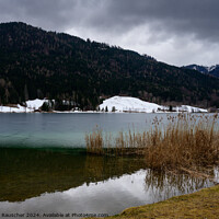 Buy canvas prints of Lake Weissensee Winter Landscape in Carinthia by Dietmar Rauscher