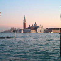 Buy canvas prints of San Giorgio Maggiore in Venice in the Evening  by Dietmar Rauscher