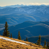 Buy canvas prints of View from Prairie Mountain, Alberta by Shawna and Damien Richard