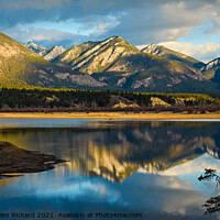 Buy canvas prints of Rocky Mountains Reflection in Wetlands Landscape by Shawna and Damien Richard