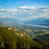 Buy canvas prints of Columbia Valley from Mount Swansea Britihs Columbia by Shawna and Damien Richard
