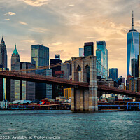 Buy canvas prints of Brooklyn Bridge by David J Gillan