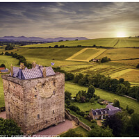 Buy canvas prints of Borthwick Castle by David J Gillan
