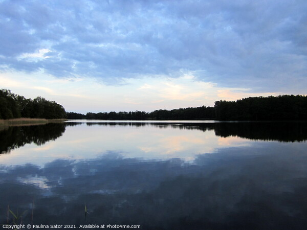 Quiet and peaceful lake. Poland, Masuria Picture Board by Paulina Sator