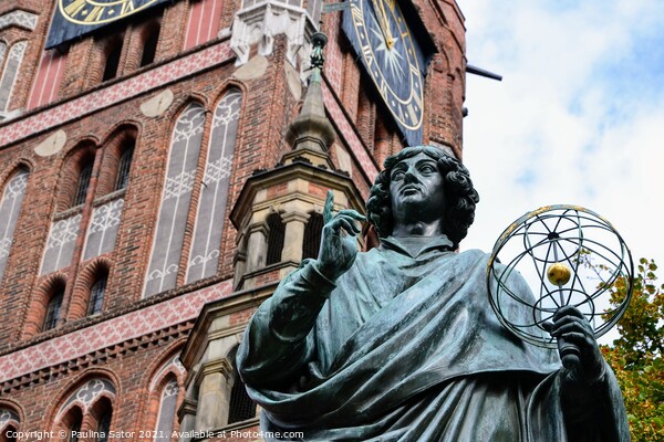 The Nicolaus Copernicus Monument in Torun  Picture Board by Paulina Sator