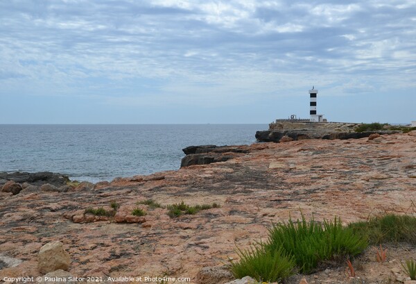 Lighthouse in Colonia de Sant Jordi, Majorca Picture Board by Paulina Sator
