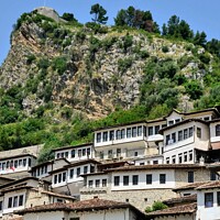 Buy canvas prints of City of Berat, Albania. UNESCO World Heritage Site by Paulina Sator