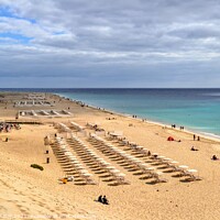 Buy canvas prints of Breathtaking Playa del Matorral, Fuerteventura by Paulina Sator