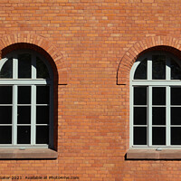 Buy canvas prints of Red brick and windows by Paulina Sator