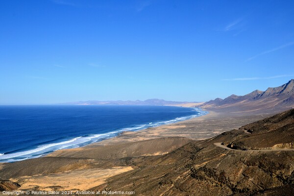 Road to the Cofete beach. Fuerteventura Picture Board by Paulina Sator