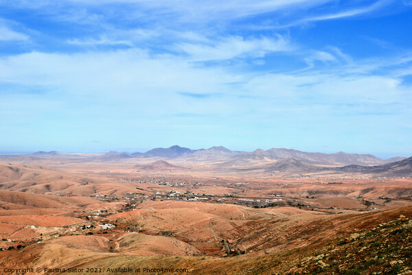 Volcanic landscape of Fuerteventura  Picture Board by Paulina Sator