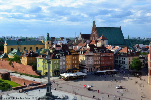 Castle Square in Warsaw, Poland Picture Board by Paulina Sator