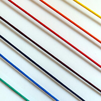 Buy canvas prints of Rainbow strings by Paulina Sator