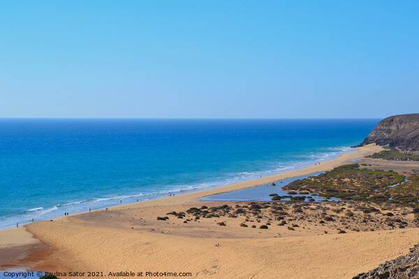  Playa de Sotavento, Fuerteventura Picture Board by Paulina Sator