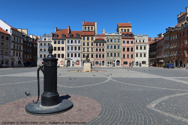 The Old Town Market Place square, Warsaw Picture Board by Paulina Sator