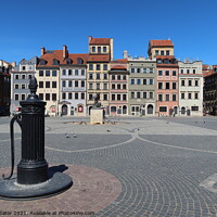 Buy canvas prints of The Old Town Market Place square, Warsaw by Paulina Sator