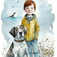 Buy canvas prints of Boy's best friend by Paulina Sator