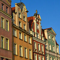 Buy canvas prints of Tenement houses in Wroclaw, Poland.  by Paulina Sator