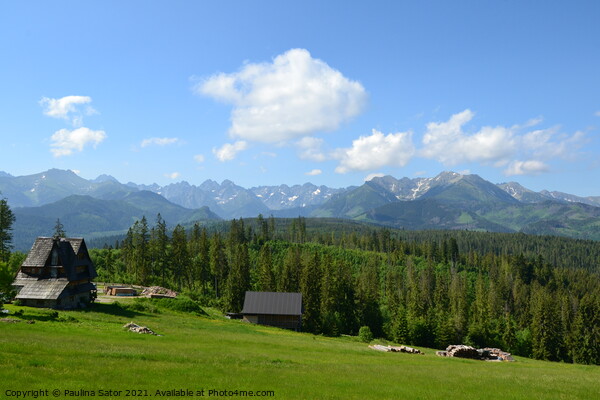 Tatra Mountains panorama Picture Board by Paulina Sator