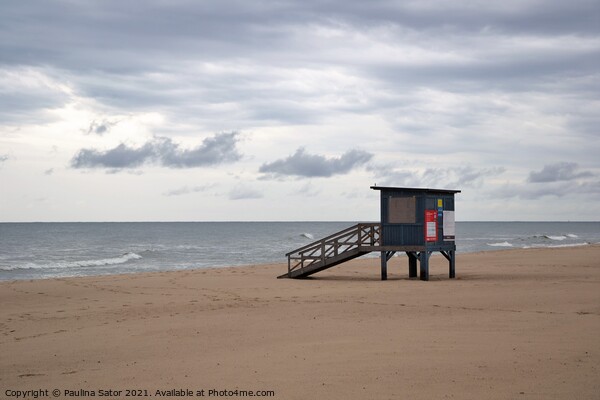 Lifeguard tower at the beach. Wladyslawowo, Poland Picture Board by Paulina Sator