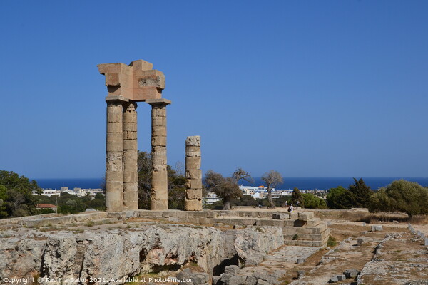 Acropolis of Rhodes Picture Board by Paulina Sator