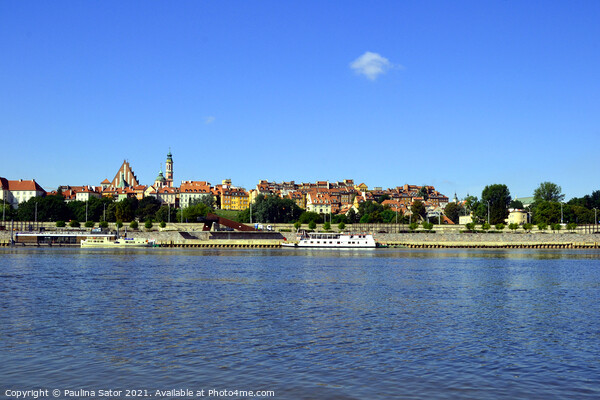 Vistula river. Warsaw panorama, Poland Picture Board by Paulina Sator
