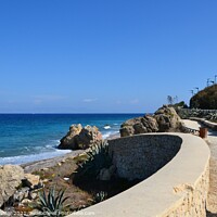 Buy canvas prints of Path leading to Rhodes town, Greece by Paulina Sator