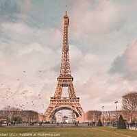 Buy canvas prints of The Eiffel Tower by Paolo Cordoni