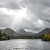 Buy canvas prints of Derwentwater in Autumn in the lake District by Sonny Ryse
