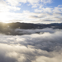 Buy canvas prints of Above the clouds in the Lake District by Sonny Ryse