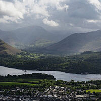 Buy canvas prints of Keswick and the Catbells the lake district by Sonny Ryse