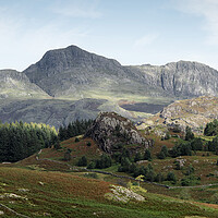 Buy canvas prints of Langdale pikes the lake district by Sonny Ryse
