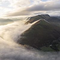 Buy canvas prints of Cat Bells on a misty winter morning Lake District by Sonny Ryse