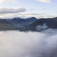 Buy canvas prints of Mist over the Newlands Valley in the Lake District by Sonny Ryse