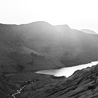 Buy canvas prints of Buttermere Valley Lake District Black and White by Sonny Ryse