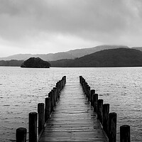 Buy canvas prints of Coniston Water Boat Jetty Lake District by Sonny Ryse