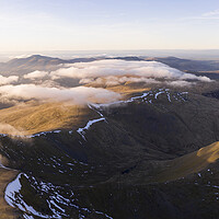 Buy canvas prints of Helvellyn and Catstye Cam Aerial Lake District by Sonny Ryse